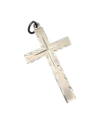 TK Sterling Silver Cross Pendant 3.1 G