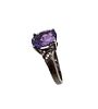 Amethyst Sterling Silver Cocktail Ring Size 5.75 2.9 GImage - 1