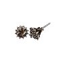 Diamond Sterling Silver Stud Earrings Earring Embellishments 1.3 G. Diamond Sterling Silver Stud Image - 2
