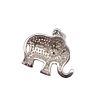 MO Diamond Sterling Silver Elephant Pendant 2.1 GImage - 2