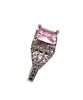 Rhinestone Sterling Silver Cocktail Ring Size 8.75 7.2 GImage - 1