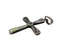 Abalone Sterling Silver Cross Pendant 3.3 GImage - 1
