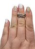 DQ Cubic Zirconia Sterling Silver Cocktail Ring Size 6 4.2 GImage - 2