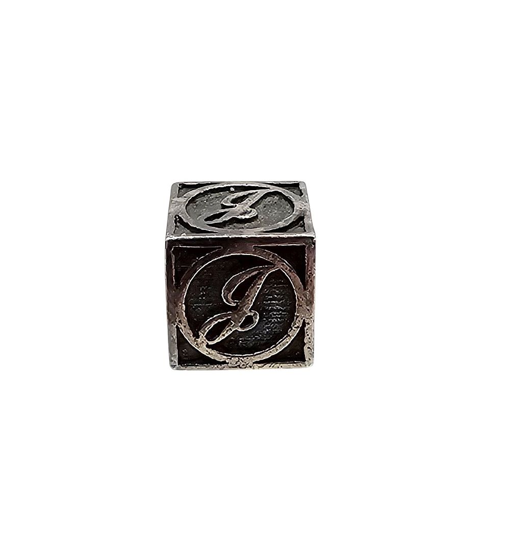 Lot 166: MA Italy Sterling Silver J Charm 2.6 G