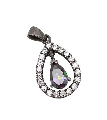 Mystic Topaz Sterling Silver Pendant 3.8 G. Mystic Topaz Sterling Silver Pendant 3.8 g