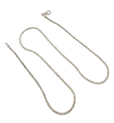 Italy Sterling Silver Serpentine Chain Necklace 9.5 G