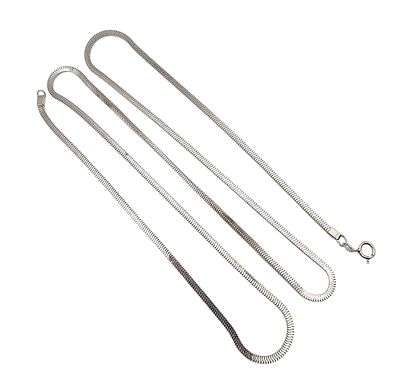 Sterling Silver Long Square Snake Chain Necklace 21 G. Sterling Silver Long Square Snake Chain