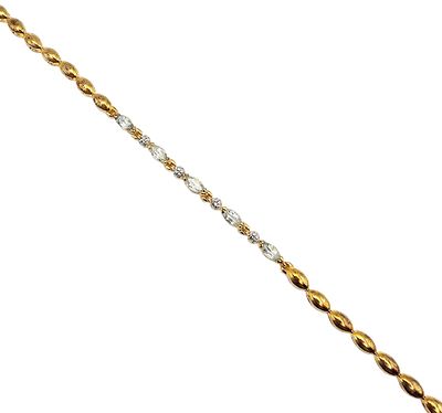 Ross Simons Diamond Topaz Gold Over Sterling Silver Tennis Bracelet 8.9 G