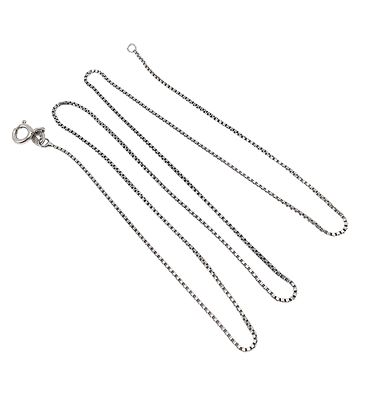 Sterling Silver Box Chain Necklace 2.8 G