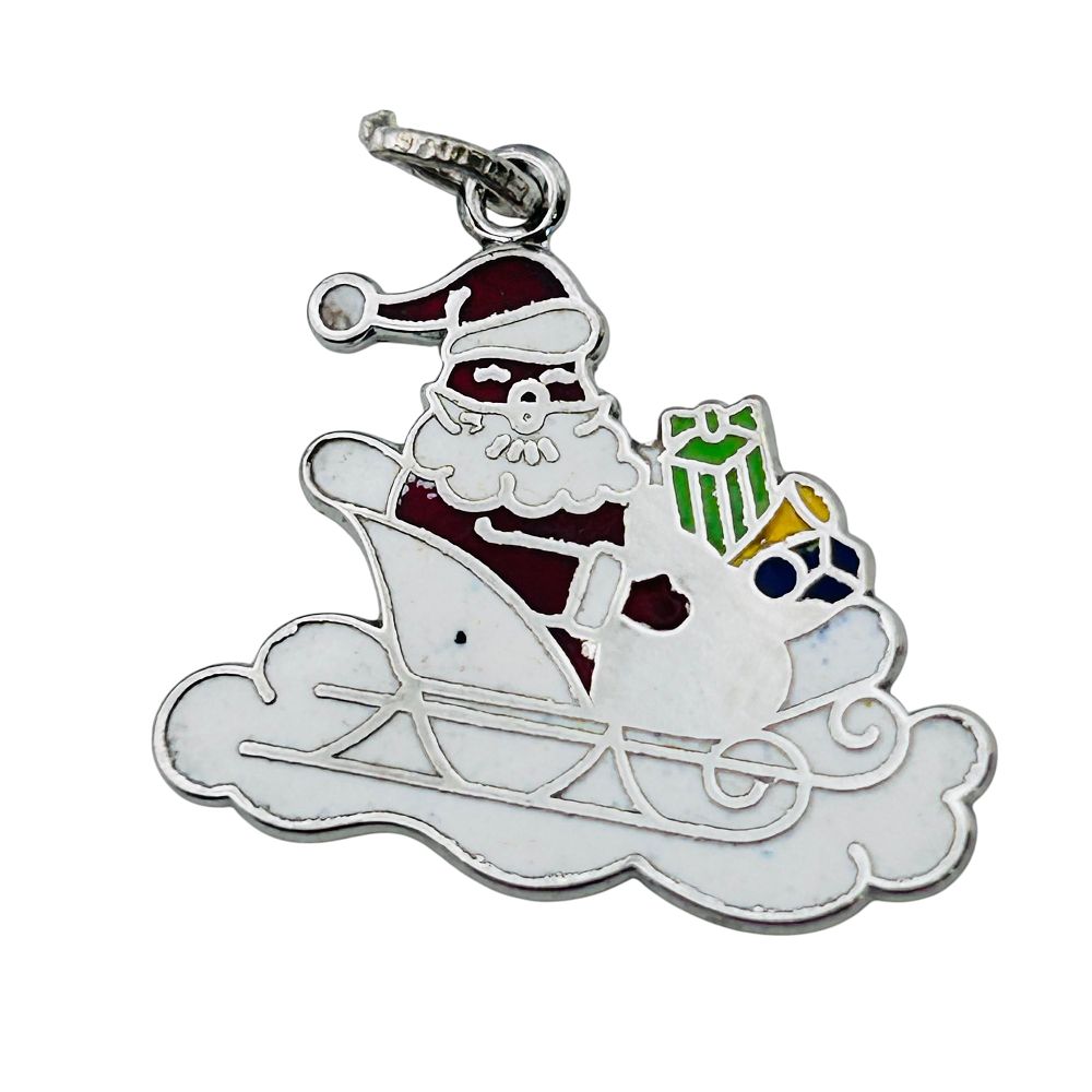 Lot 477: Sterling Santa Charm 2 G