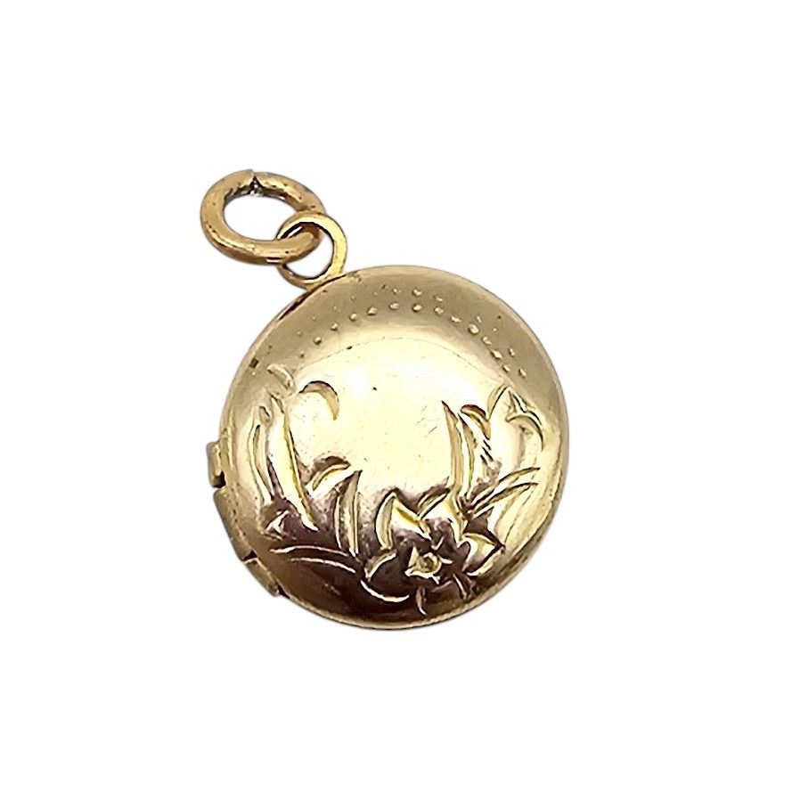 Lot 404: Vintage Gold Filled Locket Pendant 1.5 G