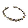 CI Topaz Citrine Peridot Amethyst Sterling Silver Tennis Bracelet 15.1 GImage - 1