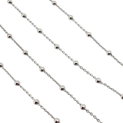UTC Sterling Silver Satellite Chain Necklace 4.1 G