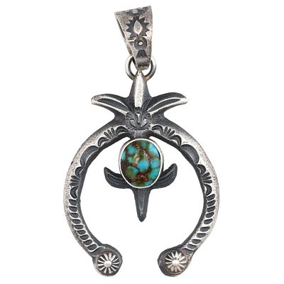 Kevin Billah Navajo Sterling Kingman Naja Pendant 17g