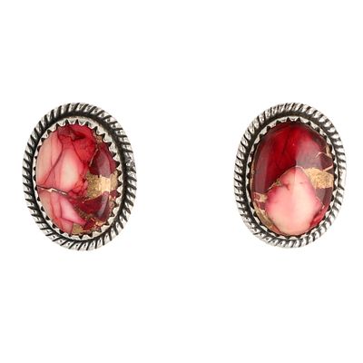 HaDa Collection Sterling Dahlia Rose Earrings 6.5g