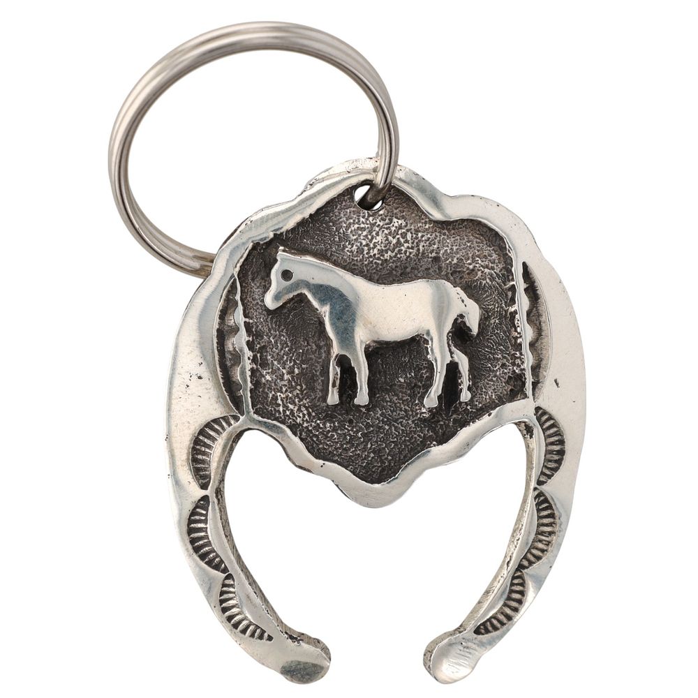 Lot 273: Emerson Kinsel Navajo Plain Silver Horse Keychain