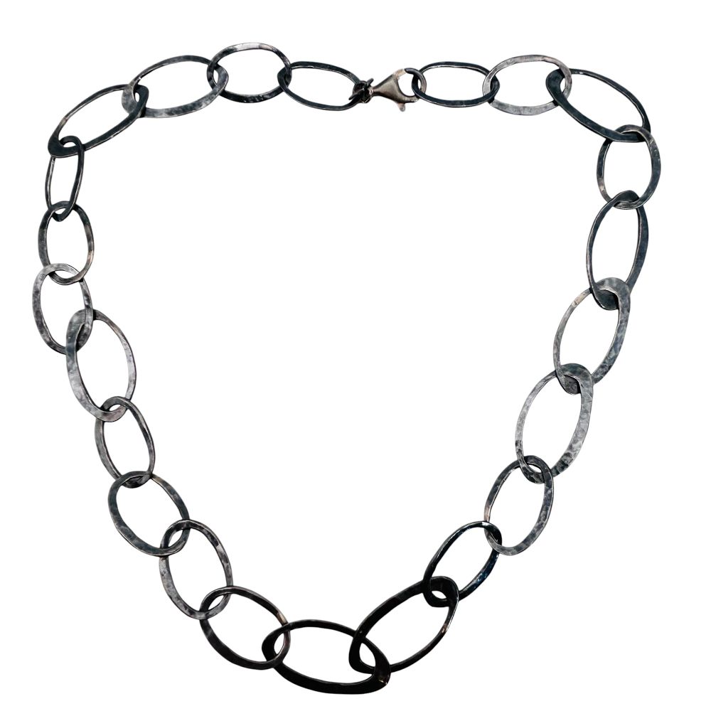 Lot 330: SILPADA Sterling Oval Linked Chain Necklace 23 G