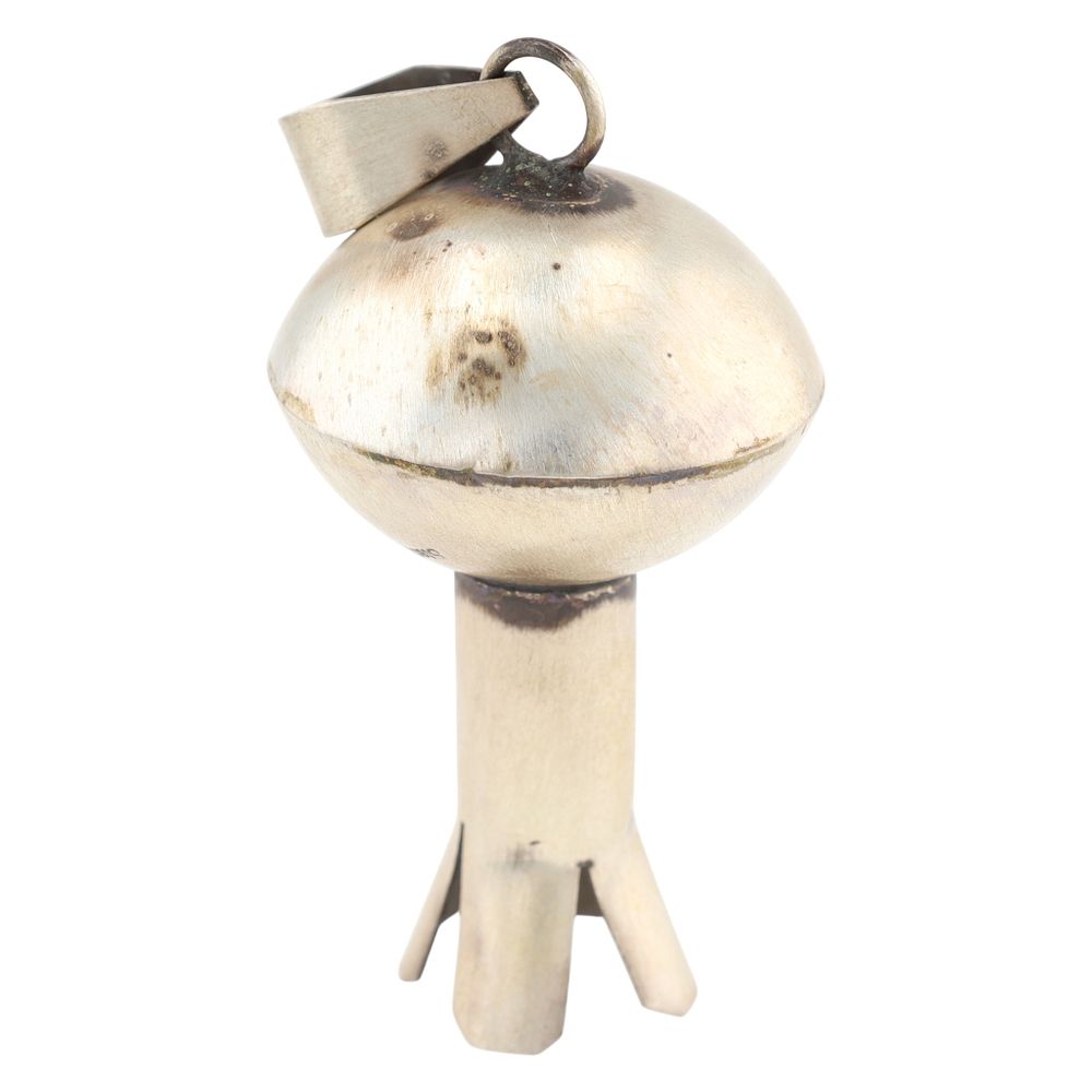 Lot 255: Monica Smith Navajo Sterling Squash Blossom Pendant