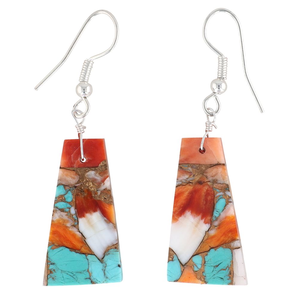 Lot 258: Jameson Pete Navajo Sterling Mojave Earrings
