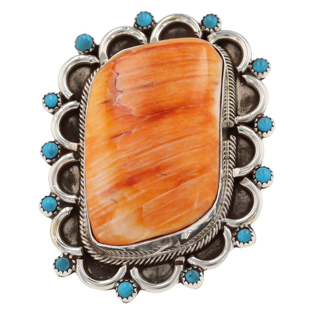 Lot 290: Darlene Begay Navajo Sterling Multi-Stone Ring