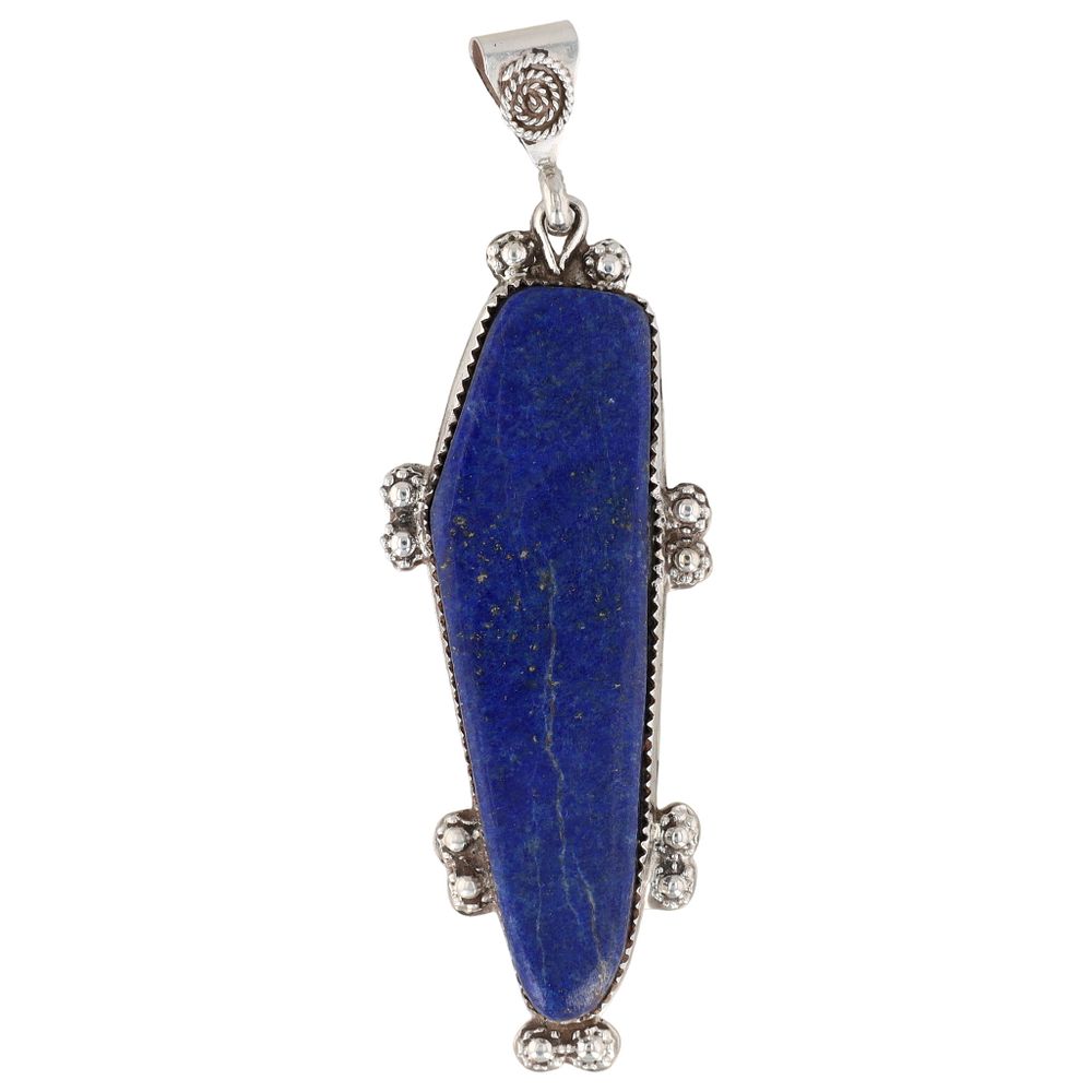 Lot 327: Maxx Laate Zuni Sterling Lapis Pendant
