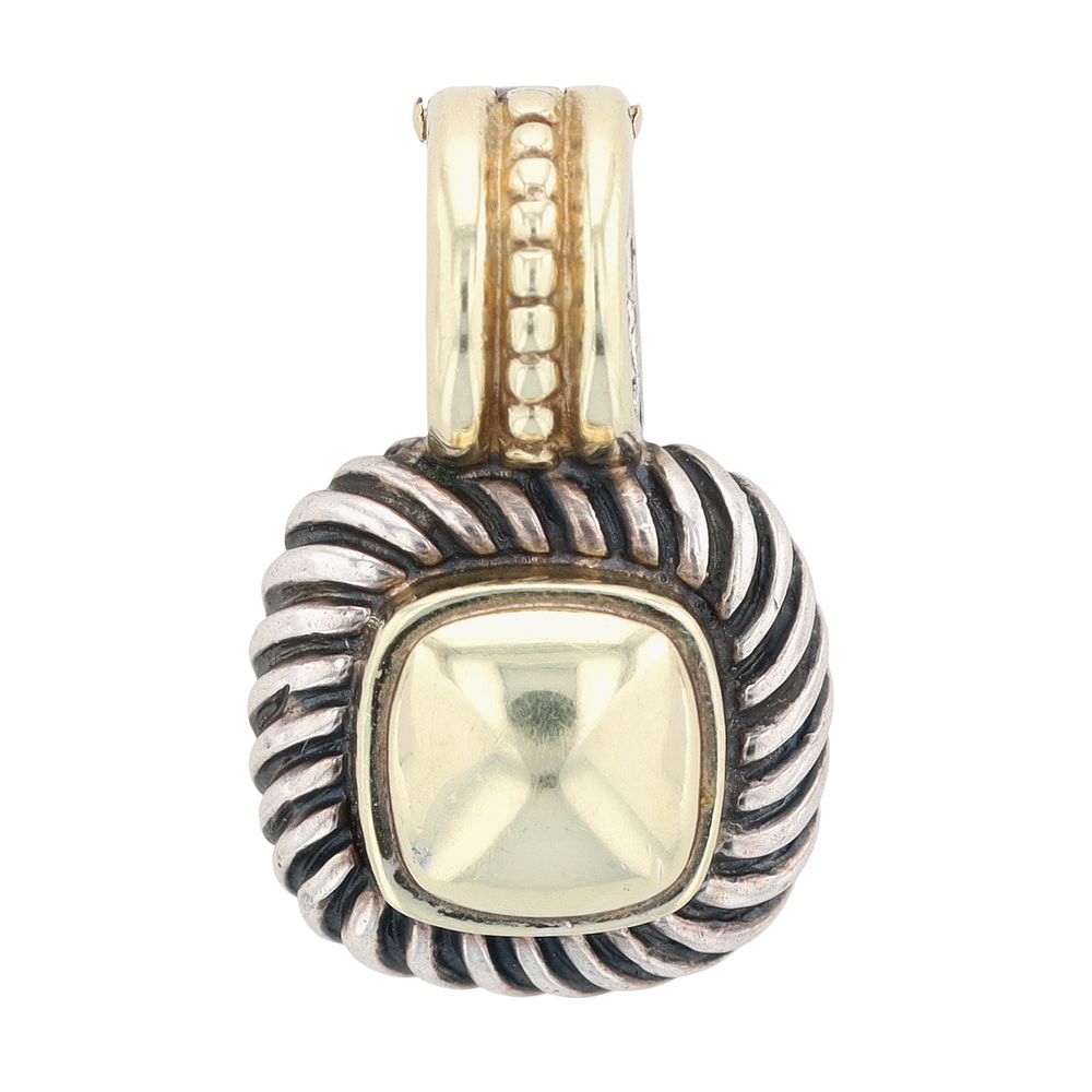 Lot 191: David Yurman Sterling & 14K Gold Albion Pendant