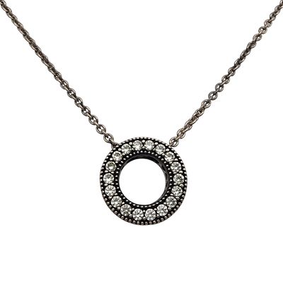 Pandora Sterling Infinity Circle Necklace - 4.6g