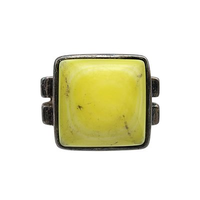 Silpada Sterling Green Mother of Pearl Ring Sz 8 - 11.1g