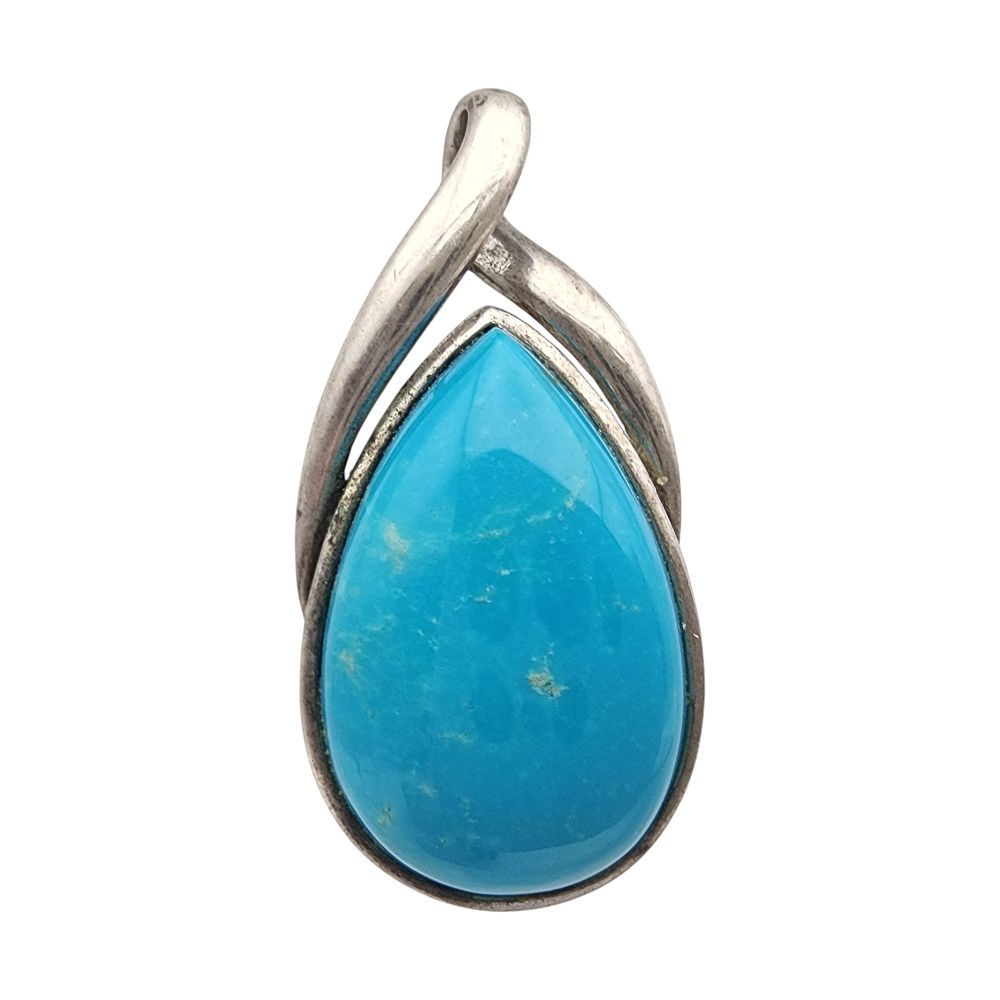 Lot 195: Whitney Kelley Sterling Turquoise Pendant