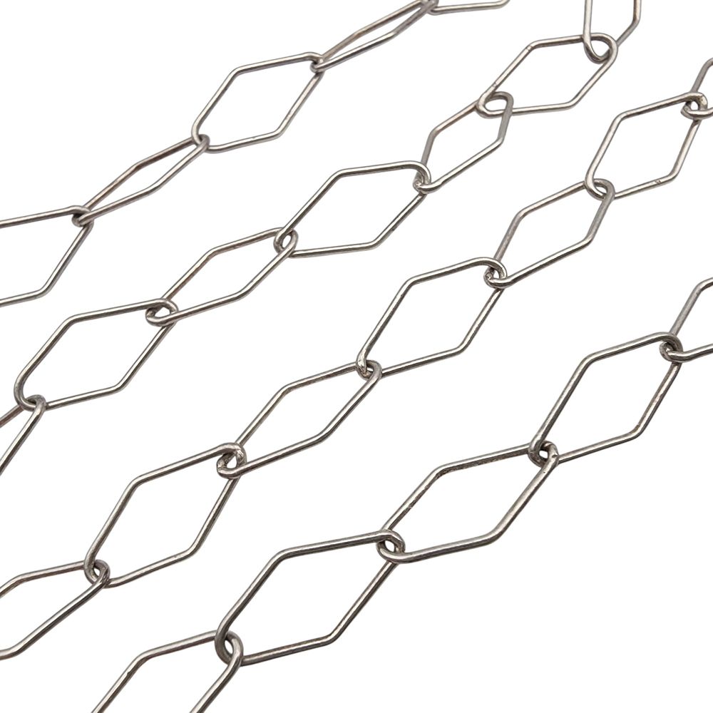 Lot 328: Sterling Italy Diamond Cut Chain Necklace