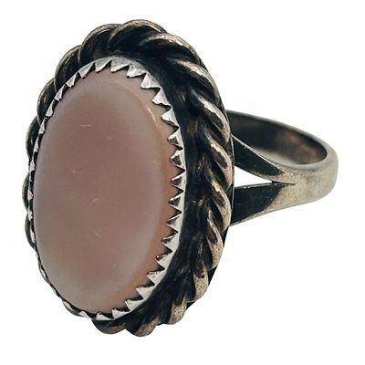 Navajo Signed RS Sterling Ring Size 7.5, 4.41g. Navajo signed RS Sterling ring size 7.5 4.41g