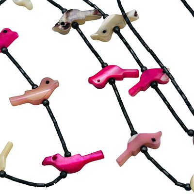 Vintage Southwest Mother-of-pearl Sterling Necklace 8.6 G. Vintage Southwest mother-of-pearl 