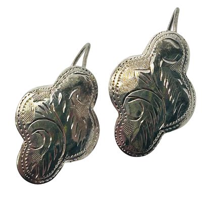 Navajo Sterling Hook Earrings 1.28 G. Navajo Sterling Hook earrings 1.28 g