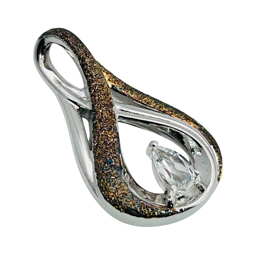 Lot 178: BGE Topaz Sterling Pendant 4.16 G Engraved