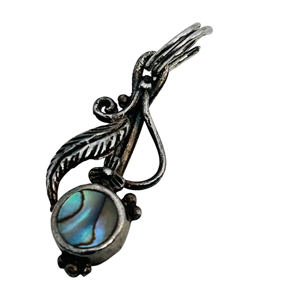 Lot 190: Southwest Sterling Abalone Pendant 1.14 G