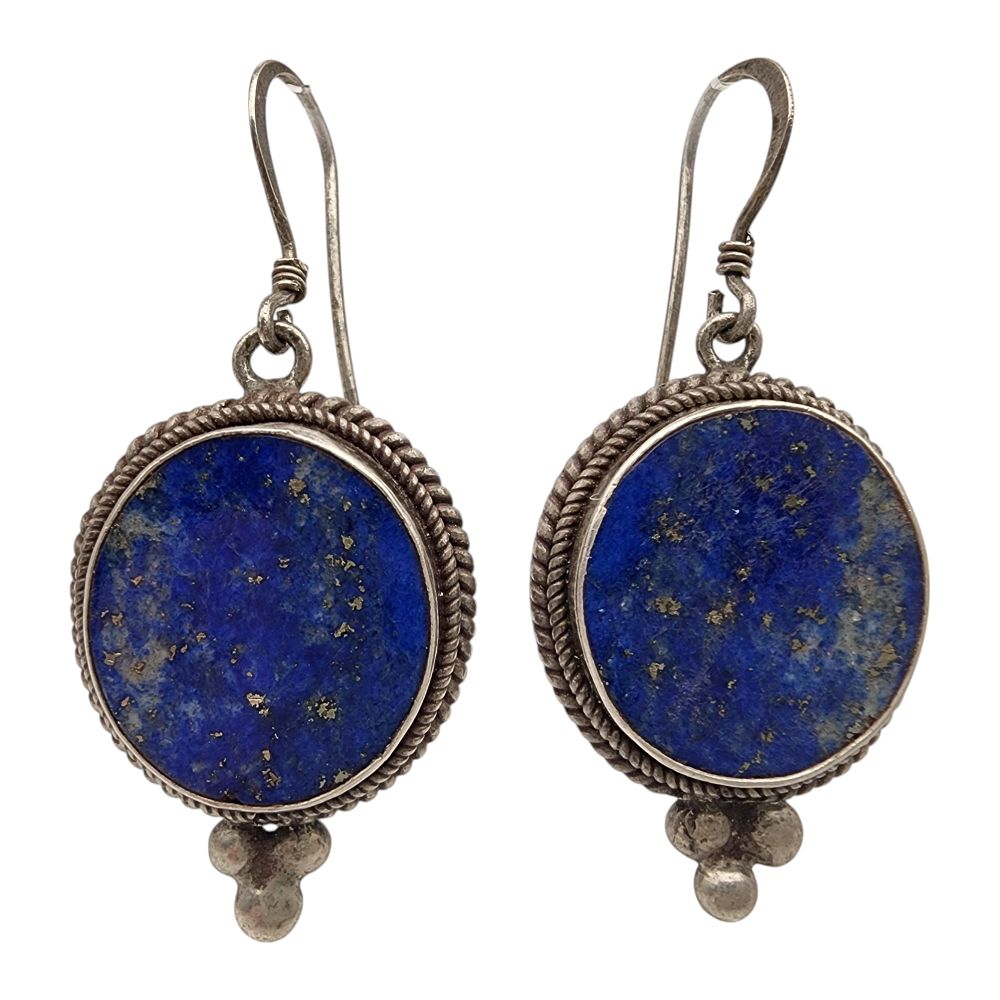 Lot 158: Sterling Silver Lapis Lazuli Earrings