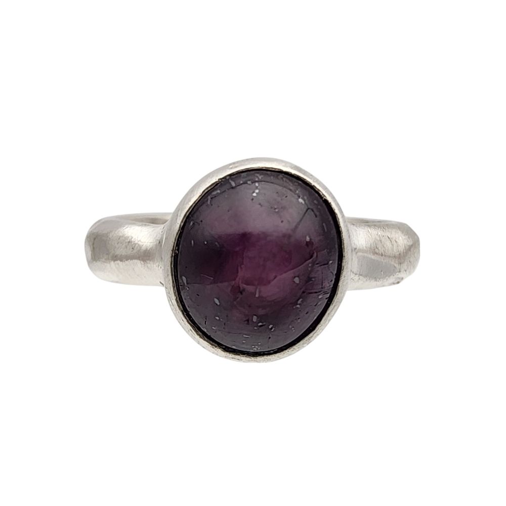 Lot 177: Starborn Sterling Star Ruby Ring Sz 7