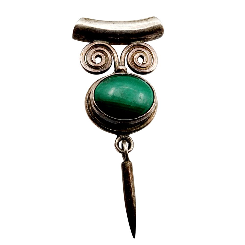 Lot 180: Sajen Sterling Malachite Pendant