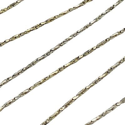 ATI, Sterling Twisted Box Chain Necklace, 2.13 G. ATI Sterling twisted box chain necklace 2.13 g