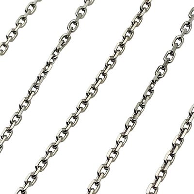 ITALY Sterling Cable Chain Necklace, 1.82 G. ITALY Sterling cable chain necklace 1.82 g