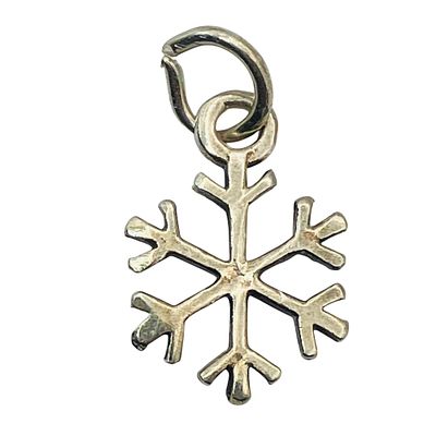 Sterling Snowflake Pendant, 0.63 G. Sterling snowflake pendant 0.63 g
