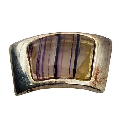 AMETHYST Sterling Bar Pendant, 9.34 G. AMETHYST Sterling bar pendant 9.34 g