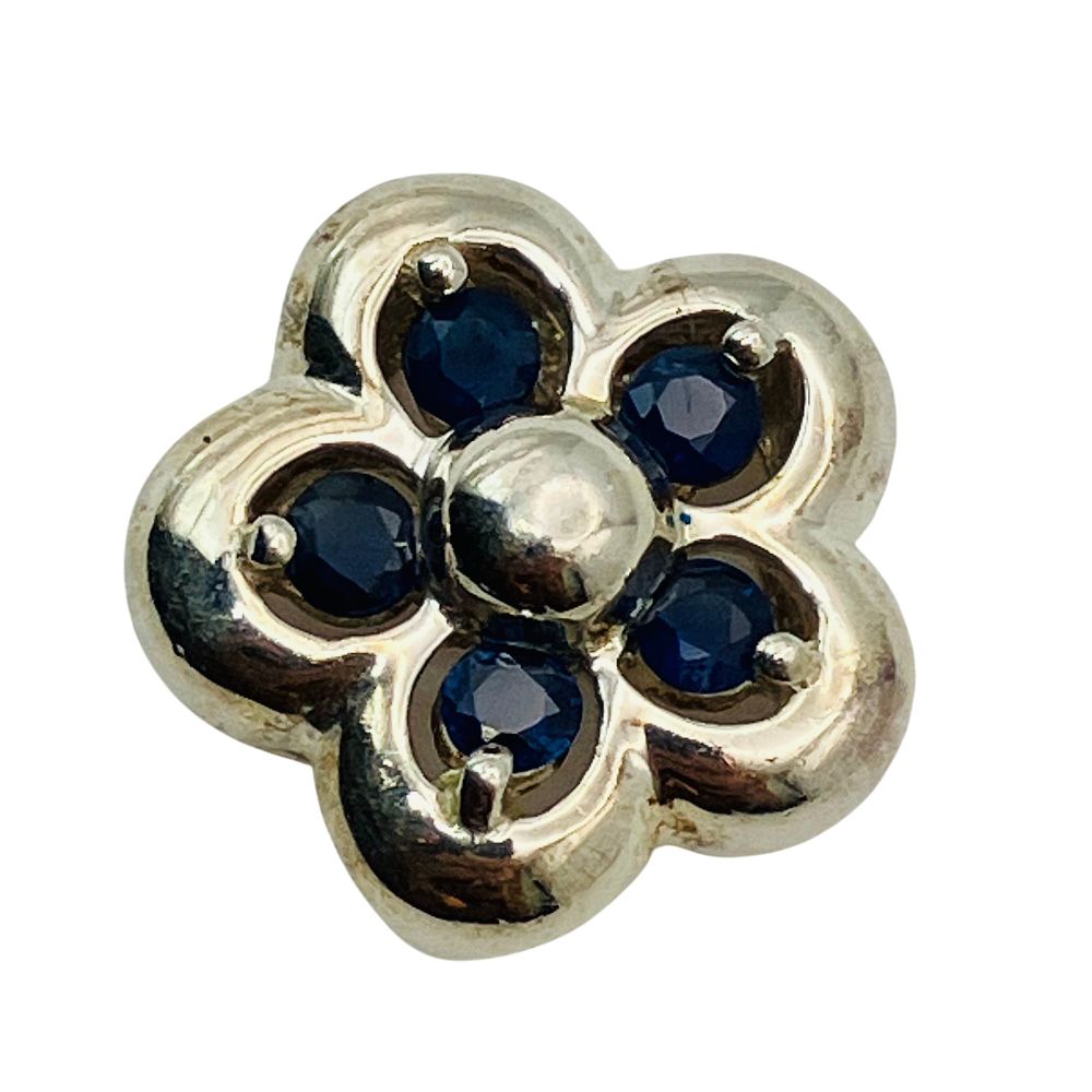 Lot 155: SPINEL Sterling Flower Pendant, 3.05 G