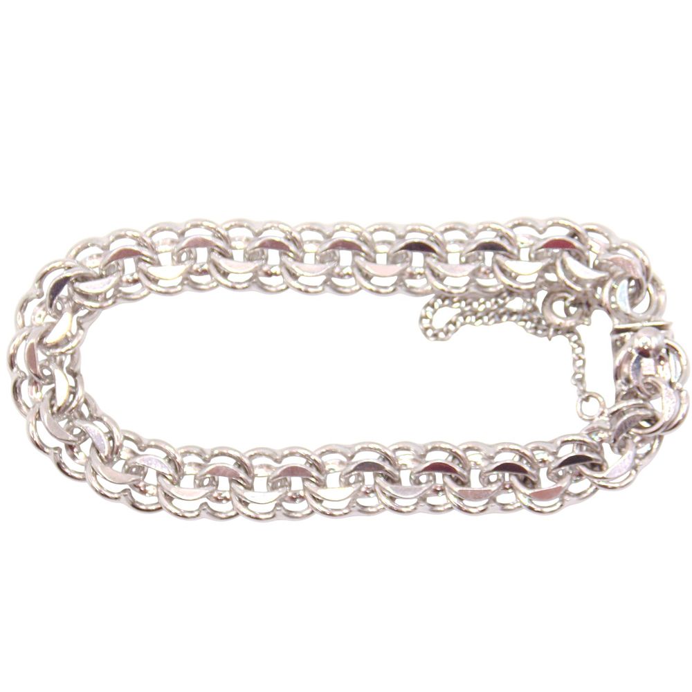 Lot 232: Rhythm Sterling Bismark Link Bracelet 20.5g