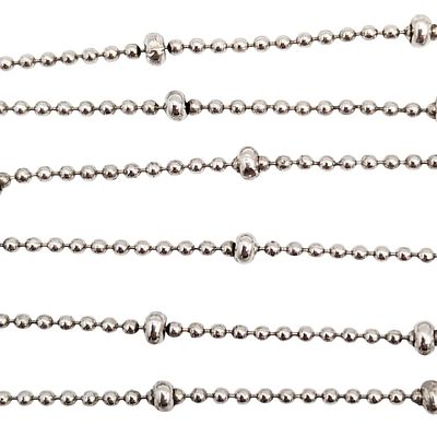 Sterling Saturn Chain Necklace 2.29g