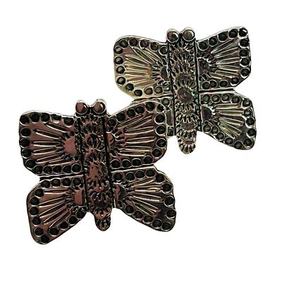 Zandra Tahy Navajo Sterling Butterfly Earrings. Zandra Tahy Navajo Sterling Butterfly stamped 