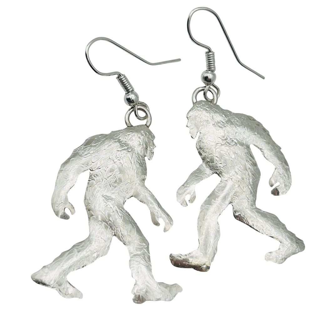 Lot 256: Paul Arviso Navajo Sterling Big Foot Earrings