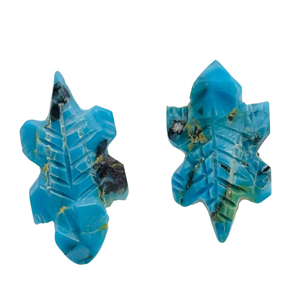 Lot 286: Chris McCabe Native Sterling Turquoise Lizard Studs