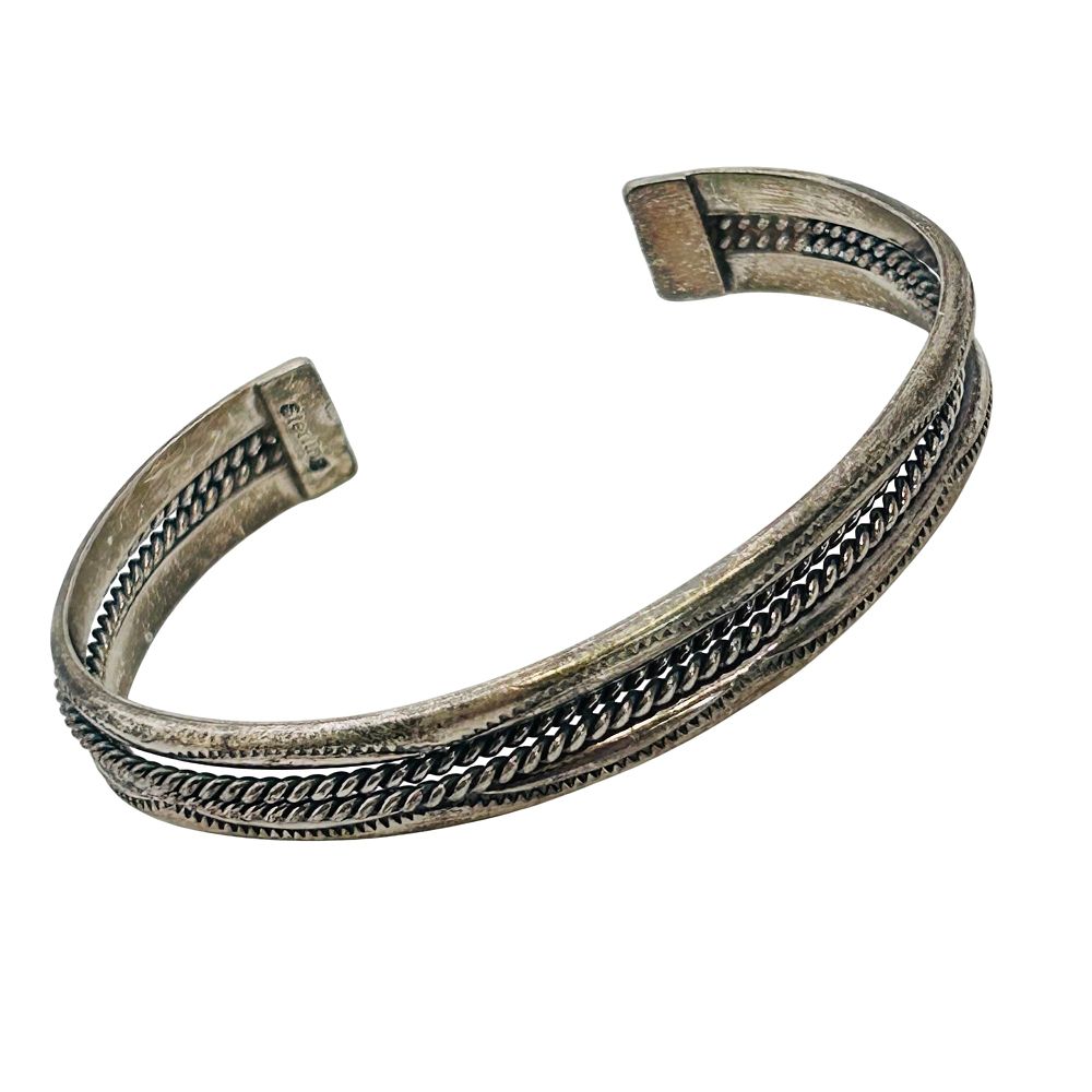 Lot 403: Native Sterling Simple Cuff Bracelet