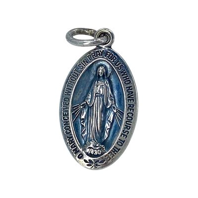 Lot 506 - Virgin Mary Miraculous Medal "1830" Sterling Silver Signed ...